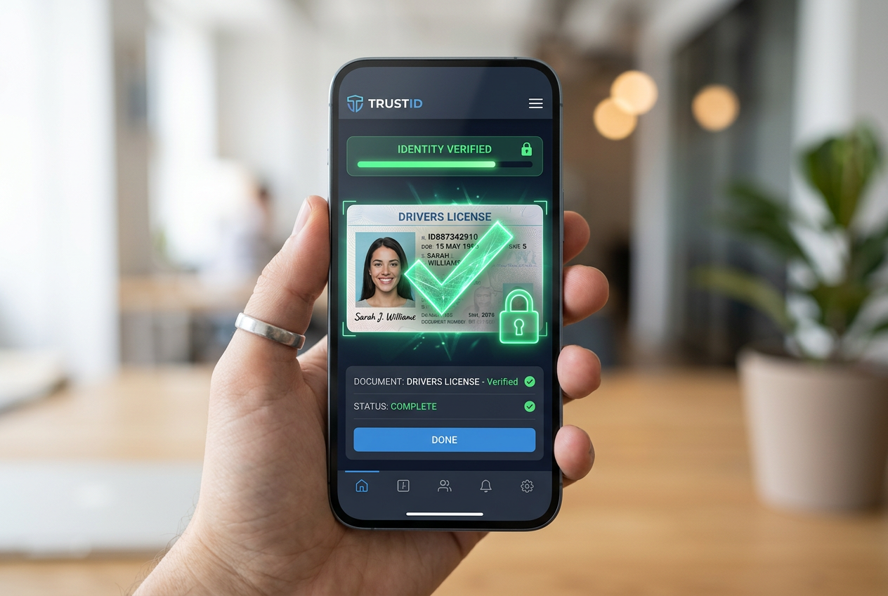 Wizualizacja procesu weryfikacji tożsamości KYC